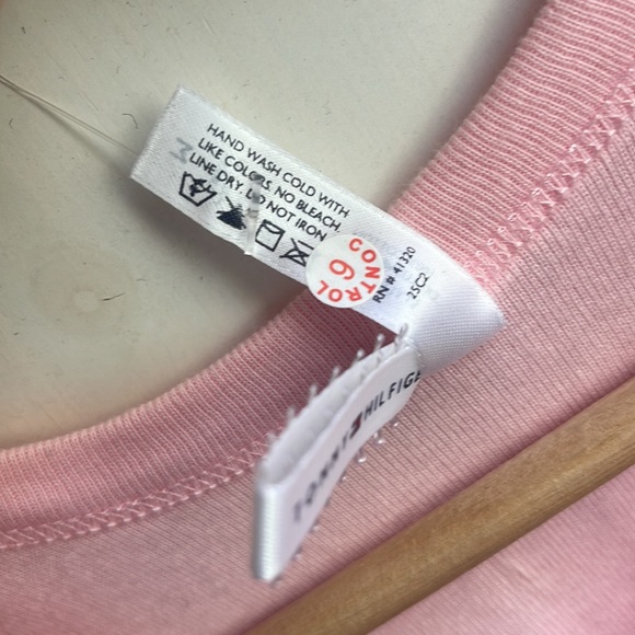 NWT Tommy Hilfiger Intimates Pink Racerback Tank-top with Silver Heart Stud Y2K - Picture 10 of 10
